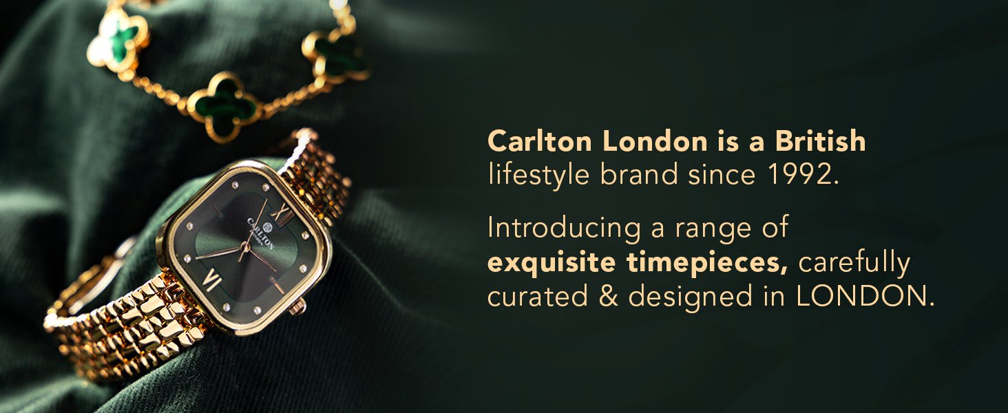 Carlton London Premium Stainless Steel Watch Gift Set for Women | Watch&Bracelet | Gift for Birthday & Anniversary | Luxury Watch for Woman | Water Resistant